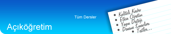A��k��retim Kurslar�